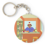 Sock Monkey Wine Taster keychains