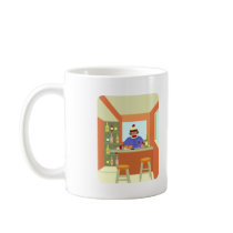 Sock Monkey Wine Taster Coffee Mug