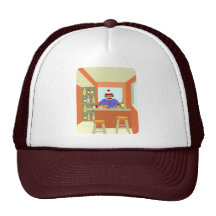 Sock Monkey Wine Taster Trucker Hat