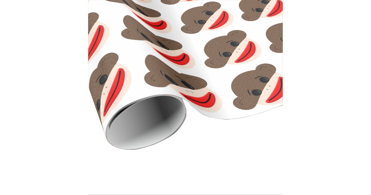 Sock Monkey Wrapping Paper Zazzle