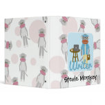 Sock Monkey Writer Deluxe Binder