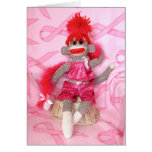 Sock Monkeys for the Cure Pink Denise Card cards