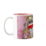 Sock Monkeys for the Cure Pink Ribbon Mug mugs