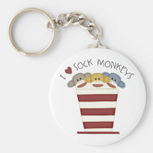 Sock Monkeys Keychains