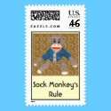 Sock Monkey's Rule postage