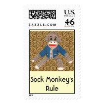 Sock Monkey's Rule stamps