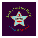 Sock Monkeys Rule! Poster posters