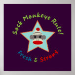 Sock Monkeys Rule! Poster posters