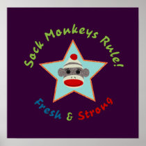 Sock Monkeys Rule! Poster