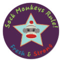 Sock Monkeys Rule! Sticker