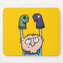 Sock Puppet Conspiracy mousepads by antiboris Sock Puppet Conspiracy mousepads