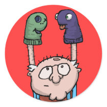 Sock Puppet Conspiracy stickers by antiboris Sock Puppet Conspiracy stickers