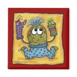 Sock Puppet Fun Refrigerator Magnets