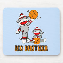 Sockmonkey Basketball Big Brother Mouse Mats