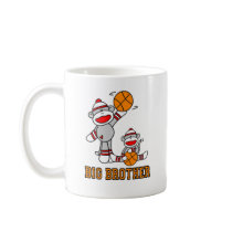 Sockmonkey Basketball Big Brother Coffee Mug
