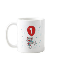 Sockmonkey First Birthday Coffee Mugs