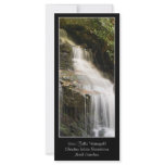 Soco Falls Waterfall North Carolina Bookmark Custom Rack Cards