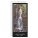 Soco Falls Waterfall North Carolina Bookmark Rack Card Design
