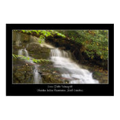 Soco Falls Waterfall North Carolina Poster Print