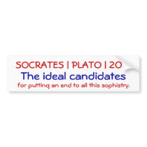 Socrates | Plato | 2012 Bumper Stickers
