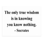 Socrates Quote 3a Post Card
