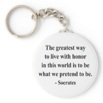 Socrates Quote 4a keychains