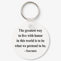 Socrates Quote 4a keychains by brainburst Socrates Quote 4a keychains
