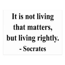 Socrates Quote 6a postcards