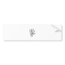 Soda can pull tab hand bumper stickers