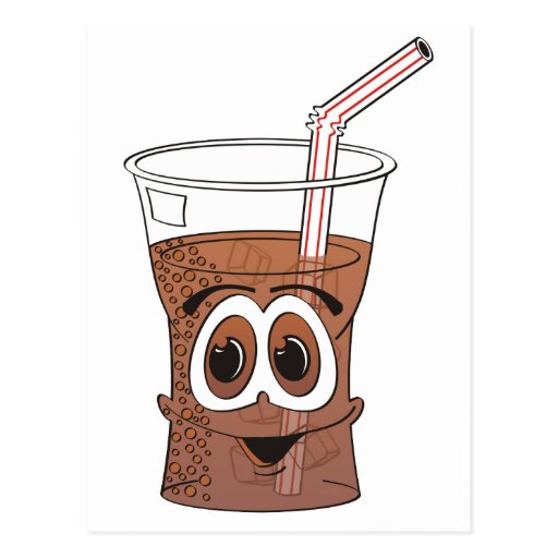 Soda Cartoon Postcard | Zazzle