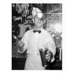 Soda Jerk, 1930s Post Card