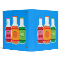 Soda Pop Bottles Vinyl Binders