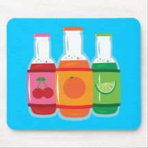 Soda Pop Bottles Mousepad