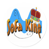Sofa King Couch Potato stickers