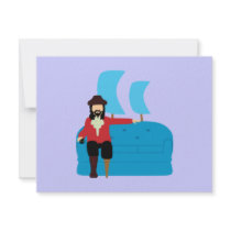 Sofa Pirate Personalized Announcement