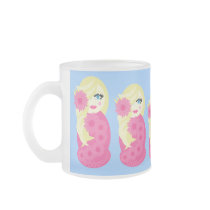 Sofia Babushka Frosted Glass Mug