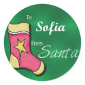 Sofia Personalized Stocking label stickers by TheNameStore Sofia Personalized Stocking label stickers