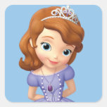 Sofia the First 1 Square Stickers