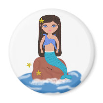 Sofia the Mermaid Magnet by KirstenEdwards Sofia the Mermaid Magnet