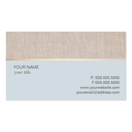 Soft and Natural Business Card (back side)