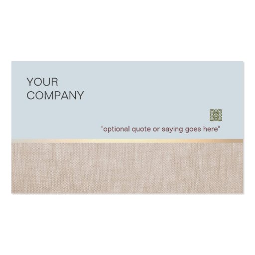 Soft and Natural Business Card (front side)