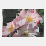 Soft and Pretty Pink Roses kitchen towels