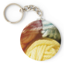 Soft Balls Of Yarn Key Chain