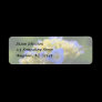 Soft Blue Hydrangea Flower Address Label