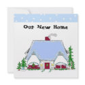 Soft Blue New Home Announcement invitations