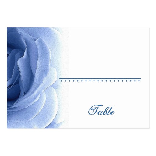 Soft Blue Rose Place Card Business Card Templates
