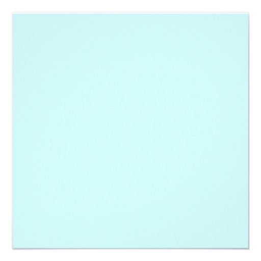 Soft Blues and White Plumes Invitation