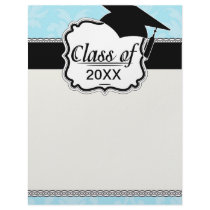 soft blues lovely damask customized letterhead
