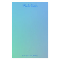 Soft Blues Stationery