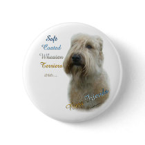 Soft Coated Wheaten Terrier Best F... - Button by GreyWolfCreation Soft Coated Wheaten Terrier Best F... - Button
